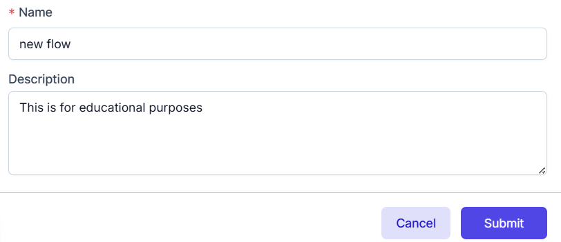Bot Flow Creation Popup